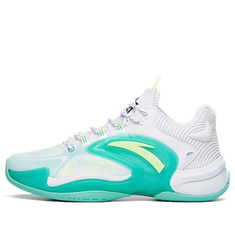 ショック ゲーム 白色 ホワイト 'CRAZY 3.0' スニーカー メンズ ANTA SHOCK THE GAME 5 TIDE 112131608-2 / WHITE TEAL VOLT