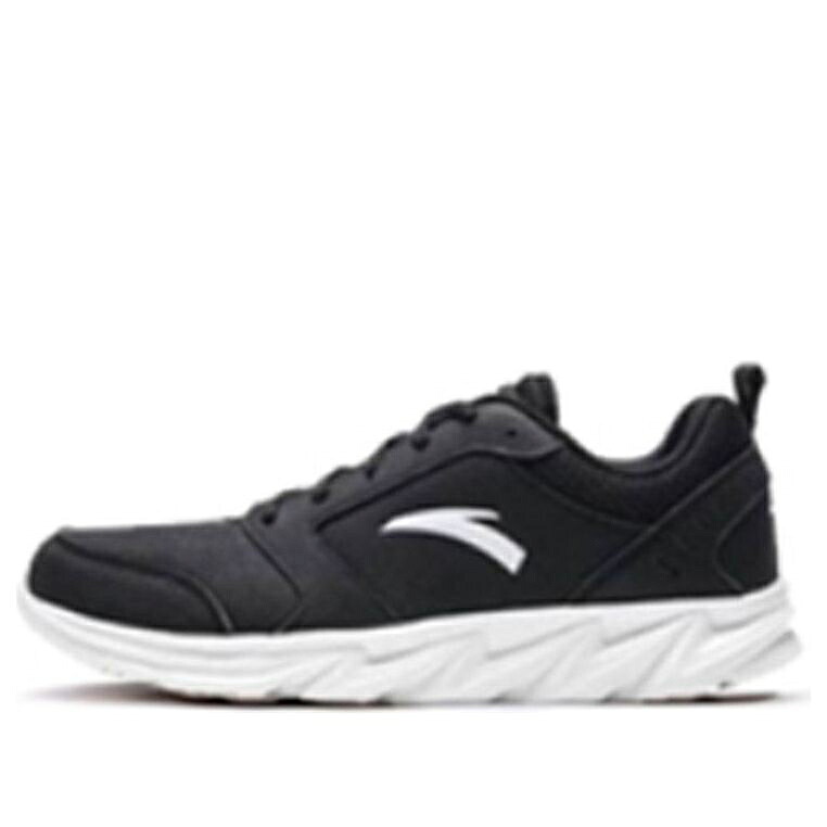 つづき物 なめし革 黒いこと 黒いこと 白いこと 白いこと \u0027BLACK WHITE\u0027 スニーカー メンズ ANTA RUNNING SERIES SNEAKERS LEATHER 91815522-6 / BLACK WHITE