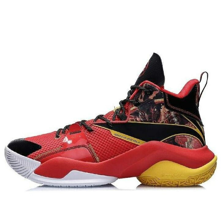 リーニン パワー 赤 レッド 黄色 イエロー 黒色 ブラック 'NEW YEAR' スニーカー メンズ LI-NING POWER 7 V2 ABPR009-3 / RED YELLOW BLACK