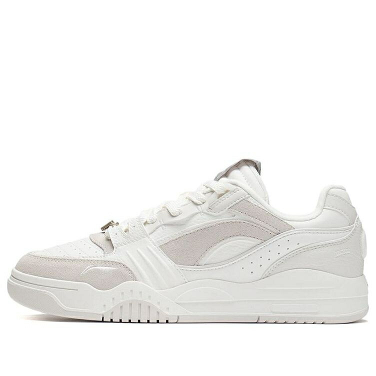 リーニン 白いこと 白いこと 意気ごみ 薄墨色 薄墨色 \u0027SMOKE WHITE\u0027 スニーカー メンズ LI-NING MOON WHITE DREAM CATCHING AGCS251-1 / GREY WHITE