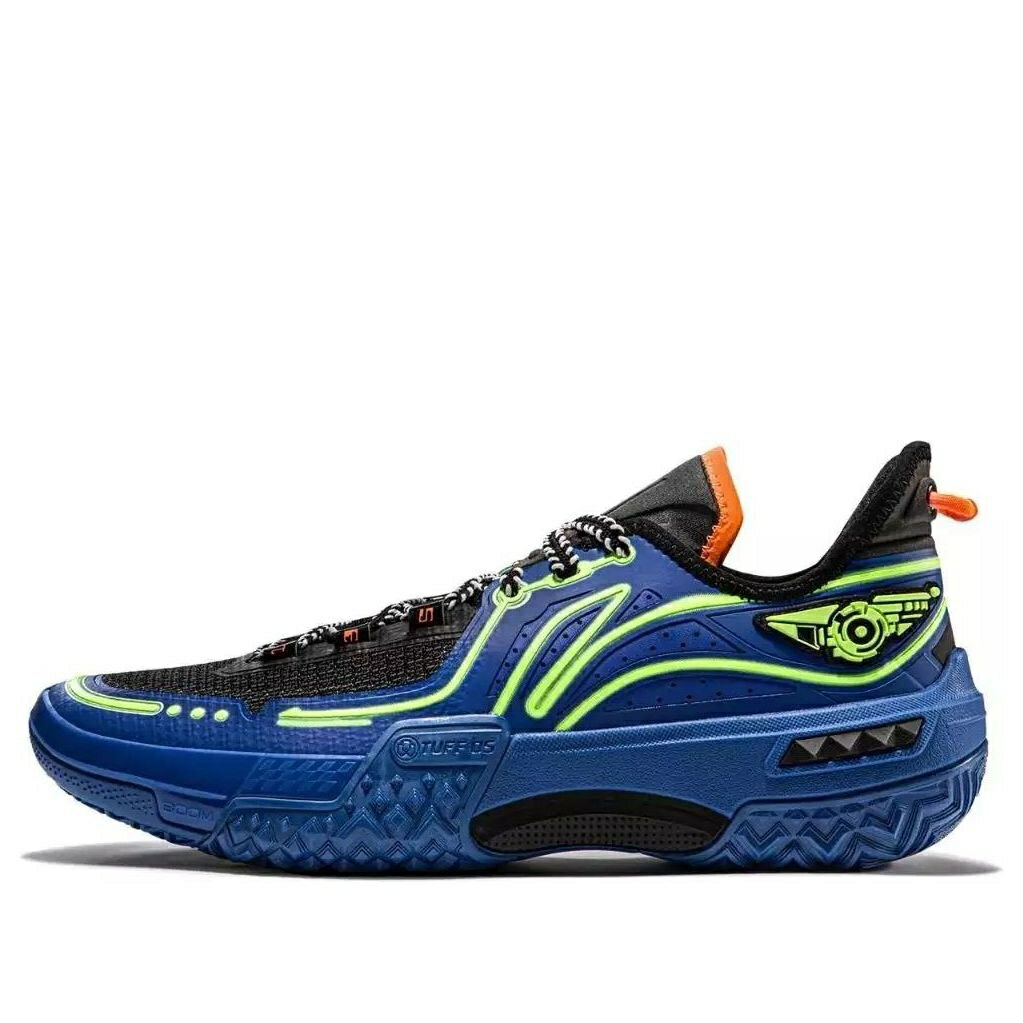 リーニン 青色 ブルー 黒色 ブラック 黄色 イエロー NAVY NEON スニーカー メンズ LI-NING JIE AO LOW ABFU019-15 / BLUE BLACK YELLOW