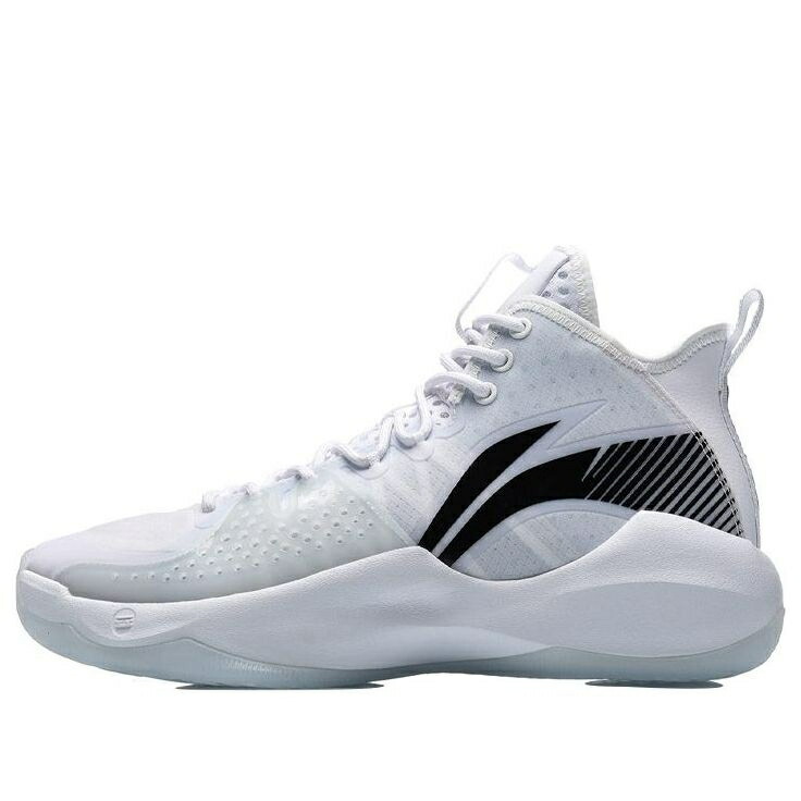 リーニン コンバット ハイ 白色 ホワイト 黒色 ブラック 'WHITE BLACK' スニーカー メンズ LI-NING COMBAT HIGH ABAR059-6 / WHITE BLACK
