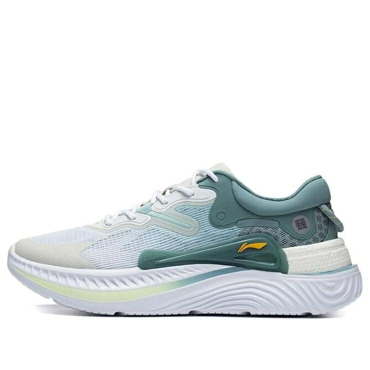 リーニン 点火装置 白いこと 白いこと 緑 緑であること \u0027WHITE GREEN\u0027 スニーカー メンズ LI-NING SPARK LITE AGLT101-1 / WHITE GREEN