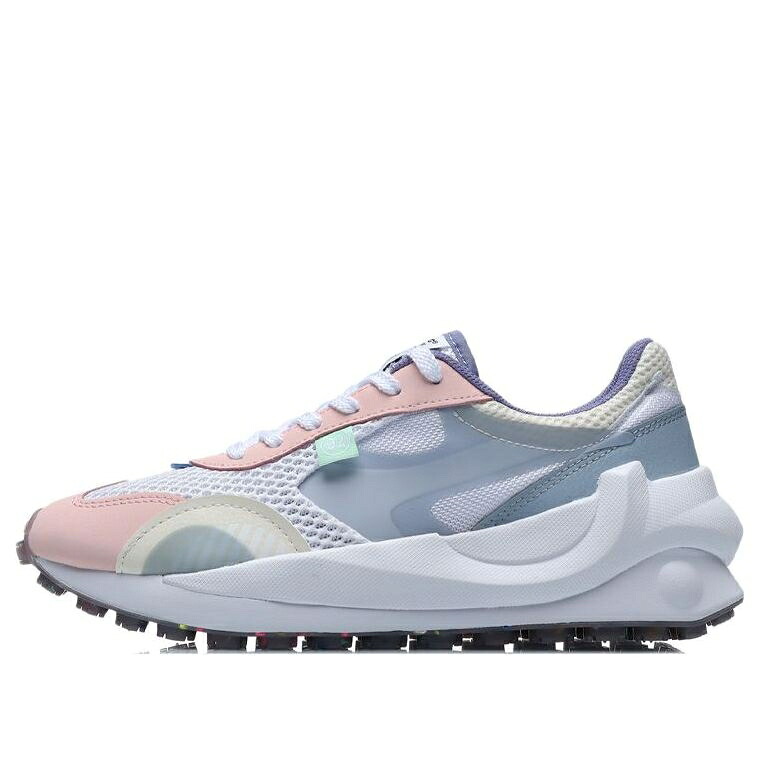 リーニン 青碧 青碧 薄墨色 薄墨色 サクラ色 \u0027GREY PEEN\u0027 スニーカー レディース LI-NING (WMNS) ETERNAL 92 BLUE AGCR034-3 / GREY BLUE PINK