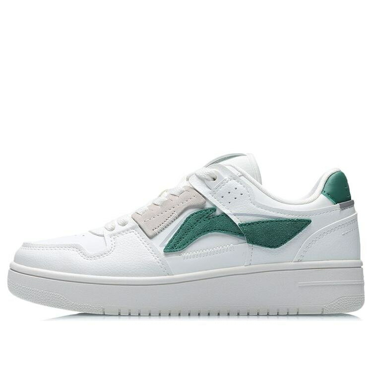 リーニン 白いこと 白いこと 緑 緑であること \u0027WHITE GREEN\u0027 スニーカー レディース LI-NING (WMNS) TIANJI AGCP362-15 / WHITE GREEN