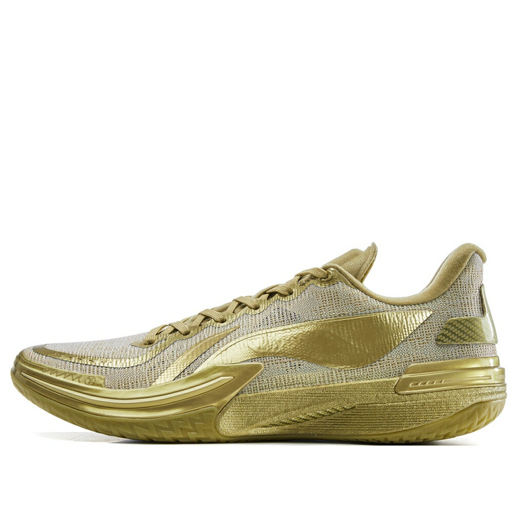リーニン ゴールド \u0027GOLD BIRD\u0027 スニーカー メンズ LI-NING GAMMA 1 ABAU039-10 / GOLD