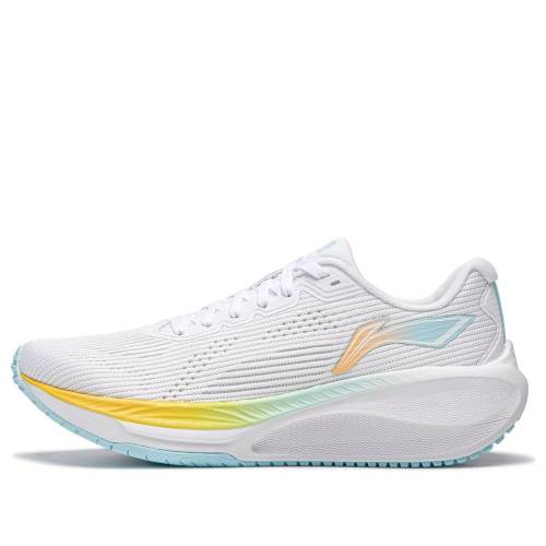 リーニン 点火装置 白いこと 白いこと 青み 青色 黄味がかった 黄色 2.0 \u0027WHITE BLUE\u0027 スニーカー レディース LI-NING (WMNS) WUSHI 5S LITE ARSU010-6 / WHITE BLUE YELLOW
