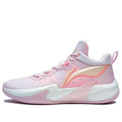 リーニン 素早さ 白いこと 白いこと サクラ色 \u0027WHITE PINK\u0027 スニーカー メンズ LI-NING SUPERLIGHT SPEED 1 ABAS041-2 / WHITE PINK