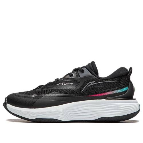 リーニン ウォーム 黒いこと 黒いこと 白いこと 白いこと \u0027BLACK WHITE\u0027 スニーカー レディース LI-NING (WMNS) SOFT WARM AGLT122-1 / BLACK WHITE
