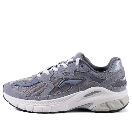 リーニン 薄墨色 薄墨色 白いこと 白いこと \u0027GREY WHITE\u0027 スニーカー メンズ LI-NING FURIOUS RIDER RUNNER AZGT011-1 / GREY WHITE