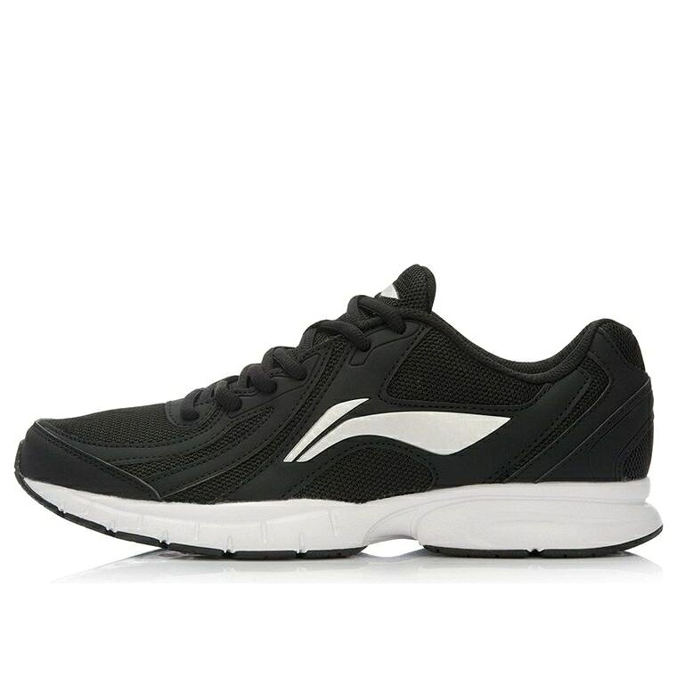 リーニン スニーカー 運動すること靴 黒いこと 黒いこと しろがね色 しろがね色 \u0027BLACK SILVER\u0027 スニーカー メンズ LI-NING ONE PIECE LIGHTWEIGHT RUNNING SHOES ARBS009-1 / BLACK SILVER