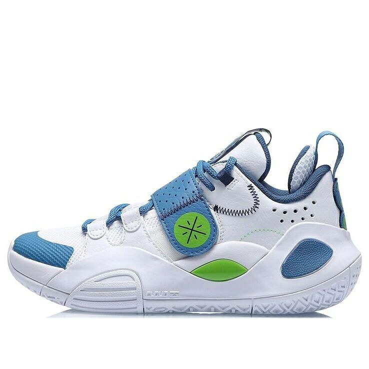 リーニン ウェイド シティ 白色 ホワイト 青色 ブルー 'WHITE BLUE' ジュニア キッズ LI-NING (GS) WADE ALL CITY 8 ABPQ053-1 / WHITE BLUE ベビー マタニティ スニーカー|スニケス