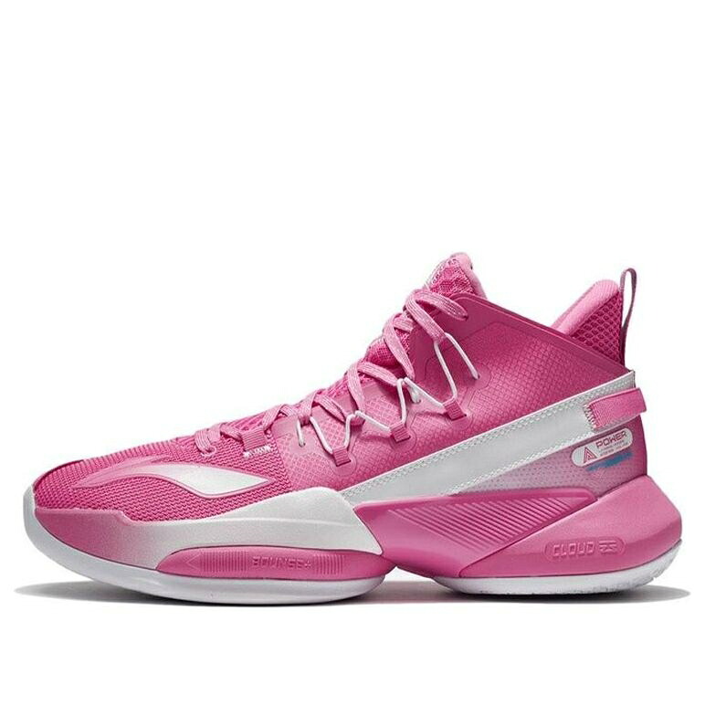 リーニン 力強さ サクラ色 白いこと 白いこと \u0027AZALEA WHITE\u0027 スニーカー メンズ LI-NING POWER 8 V2 PINK ABPS001-5 / PINK WHITE