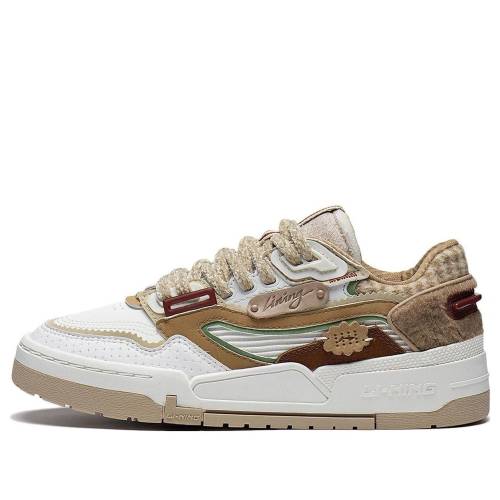 リーニン 白いこと 白いこと \u0027WHITE TAN\u0027 スニーカー レディース LI-NING (WMNS) 001 BTC PRM AGCT004-2 / WHITE TAN