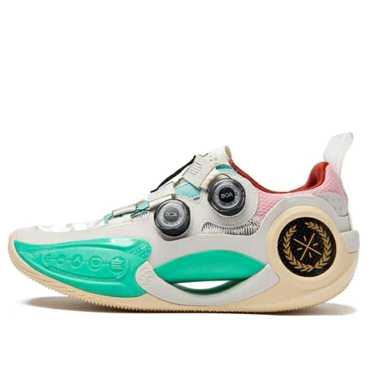 リーニン ウェイド さくら色 白いこと 白いこと 青碧 青碧 \u0027WHITE BLUE\u0027 スニーカー メンズ LI-NING WAY OF WADE 9 PINK ABES003-1 / WHITE PINK BLUE
