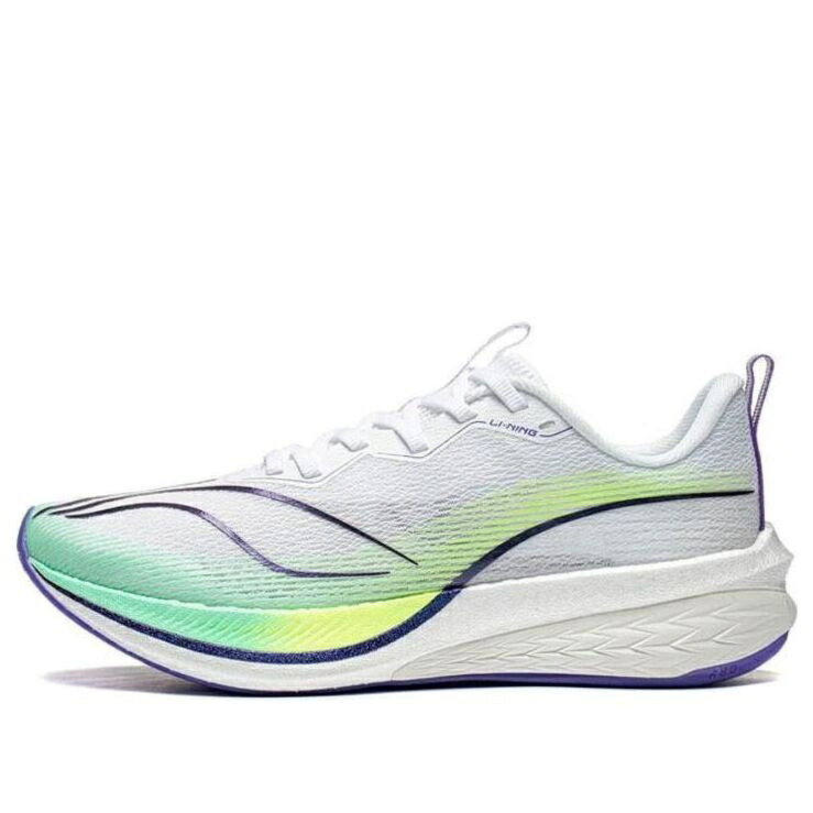 リーニン 緑 緑であること 白いこと 白いこと 紫 パープル \u0027WHITE PURPLE\u0027 スニーカー レディース LI-NING (WMNS) DARK HORSE 6 GREEN ARMT014-12 / WHITE GREEN PURPLE