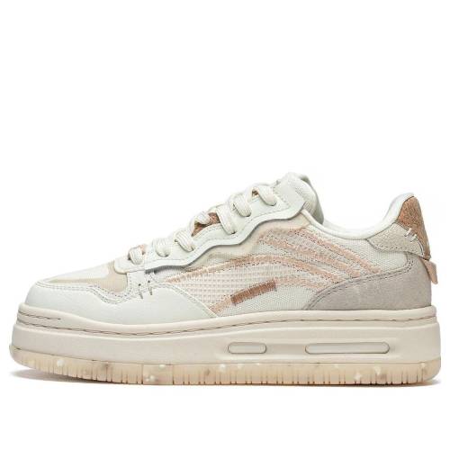 リーニン スニーカー 運動すること靴 白いこと 白いこと ベージュ \u0027WHITE BEIGE\u0027 スニーカー レディース LI-NING (WMNS) FUTURE C1 SHOES AGCT038-6 / WHITE BEIGE TAN