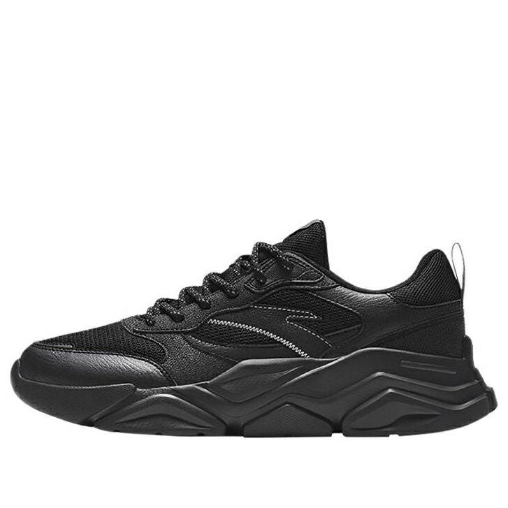 続きもの 黒いこと 黒いこと \u0027BLACK\u0027 スニーカー メンズ ANTA RUNNING SERIES SNEAKERS 912338821-1 / BLACK