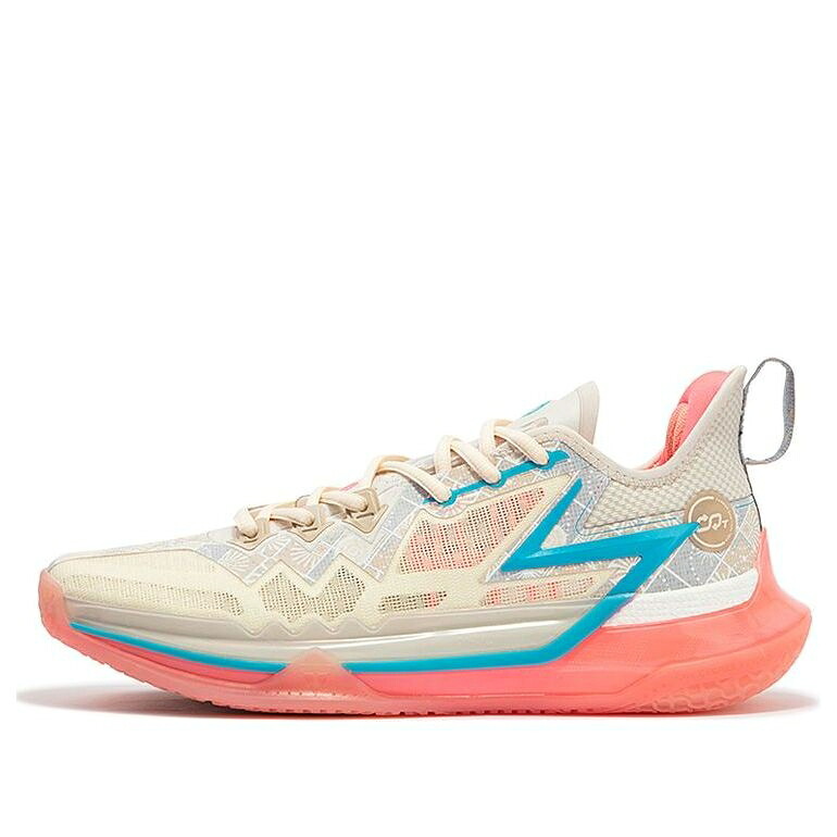 ベージュ 橙 オレンジ色 \u0027SILK\u0027 スニーカー メンズ 361 DEGREES 361 DEGREES BIG3 FUTURE 672421116-2 / BEIGE ORANGE TEAL