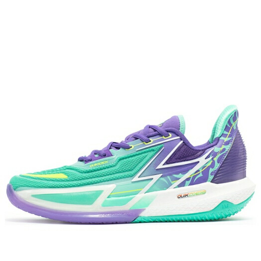 クイック プロ 緑 グリーン 紫 パープル 白色 ホワイト 4.0 TEAL PURPLE スニーカー メンズ 361 DEGREES 361 DEGREES BIG3 QUICK PRO GREEN 672321109F-1 / TEAL GREEN PURPLE WHITE