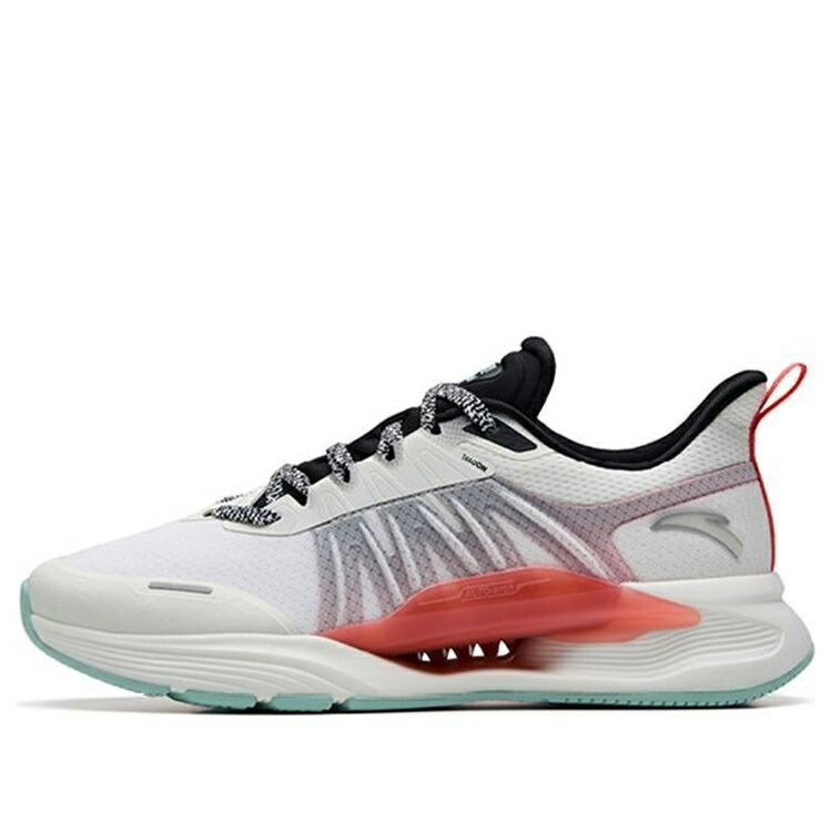 トレーニング シリーズ 白色 ホワイト アイボリー 黒色 ブラック 赤 レッド 'BLACK RED' スニーカー メンズ ANTA TRAINING SERIES SNEAKERS WHITE 112237785-2 / IVORY BLACK RED