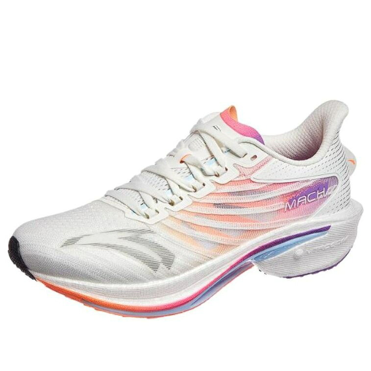 白いこと 白いこと サクラ色 \u0027WHITE PINK\u0027 スニーカー レディース ANTA (WMNS) MACH 4 122415583-1 / WHITE PINK