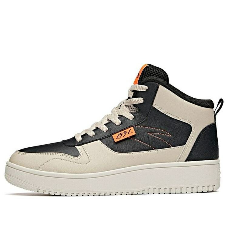 スケート スニーカー 運動靴 黒色 ブラック 灰色 グレー 橙 オレンジ 'BEIGE ORANGE' スニーカー メンズ ANTA SPORT SKATE SHOES BLACK 912038010-12 / BLACK GREY ORANGE