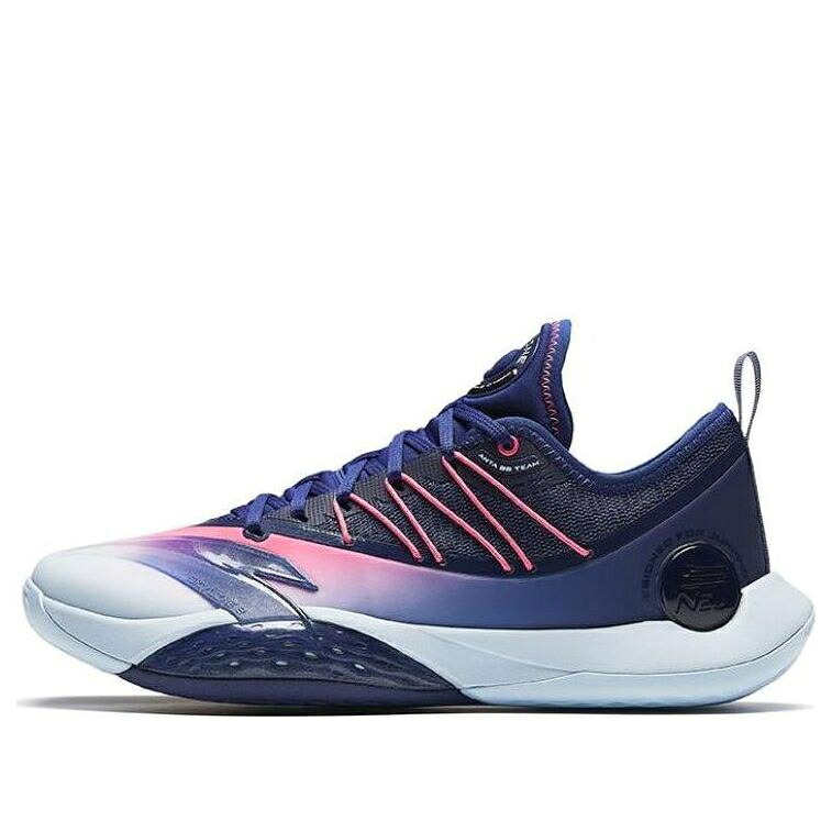 天の原 サクラ色 青み 青色 白いこと 白いこと \u0027BLUE WHITE\u0027 スニーカー メンズ ANTA SKY 2 LOW PINK 112411107-2 / BLUE PINK WHITE