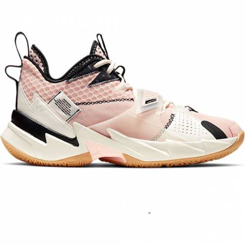 Air Jordan エア バスケットボール ピンク アイボリー 黒色 ブラック エアジョーダン Zer0 3 Pink Ivory スニーカー メンズ Air Pink Nike Jordan Why Not Pf Tint Basketball Shoes Sneakers Pale Ivory Black Kodomonokuni Pippi Jp