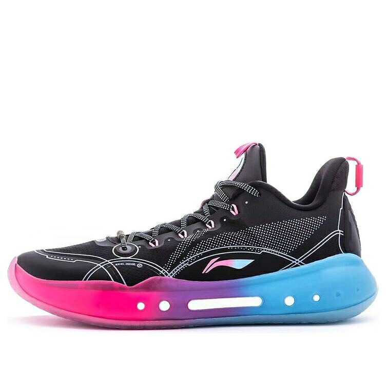 リーニン バトラー 黒いこと 黒いこと 青み 青色 サクラ色 \u0027MIAMI\u0027 スニーカー メンズ LI-NING YUSHUAI 14 LOW JIMMY BUTLER PE ABAR123-2 / BLACK BLUE PINK