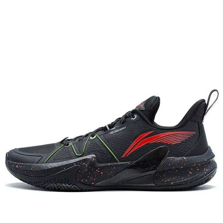 リーニン スピード 黒色 ブラック 赤 レッド 1.5 BLACK RED スニーカー メンズ LI-NING LIGHT SPEED LOW ABAT101-4 / BLACK RED
