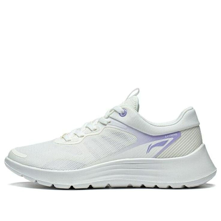 リーニン 白いこと 白いこと 紫 パープル \u0027WHITE PURPLE\u0027 スニーカー レディース LI-NING (WMNS) LIGHT FEATHER ARST020-1 / WHITE PURPLE