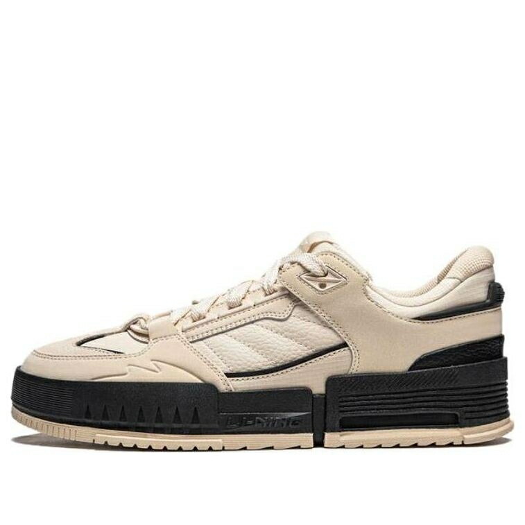 リーニン ベージュ 黒いこと 黒いこと \u0027BEIGE BLACK\u0027 スニーカー メンズ LI-NING LI CHENG AGCU105-1 / BEIGE BLACK