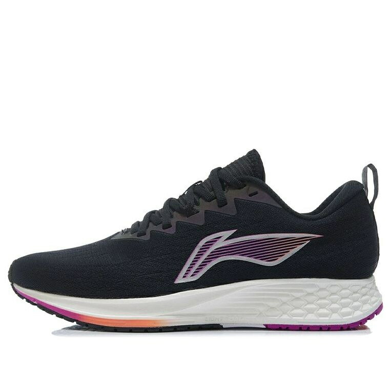 リーニン 黒いこと 黒いこと 紫 パープル \u0027BLACK PLUM\u0027 スニーカー メンズ LI-NING DARK HORSE 4 FLUORESCENT ARMR003-10 / BLACK FLUORESCENT PLUM PURPLE