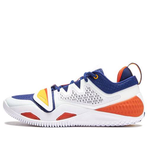 リーニン 青色 ブルー 白色 ホワイト 橙 オレンジ WHITE ORANGE スニーカー メンズ LI-NING BADFIVE FURIOUS 2 BLUE ABFU011-1 / WHITE BLUE ORANGE