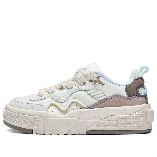 リーニン 白いこと 白いこと 薄墨色 薄墨色 \u0027WHITE GREY\u0027 スニーカー レディース LI-NING (WMNS) 001 UNBLOCK AGCT218-3 / WHITE GREY