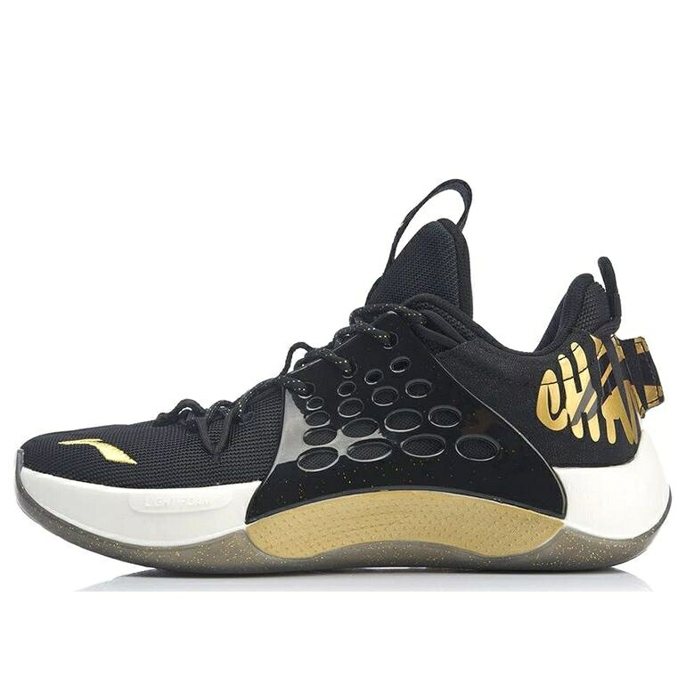 リーニン \u0027BLACK GOLD\u0027 スニーカー メンズ LI-NING SONIC 7 LOW X CBA PLAYER EDITION ABAP033-U / BLACKGOLD