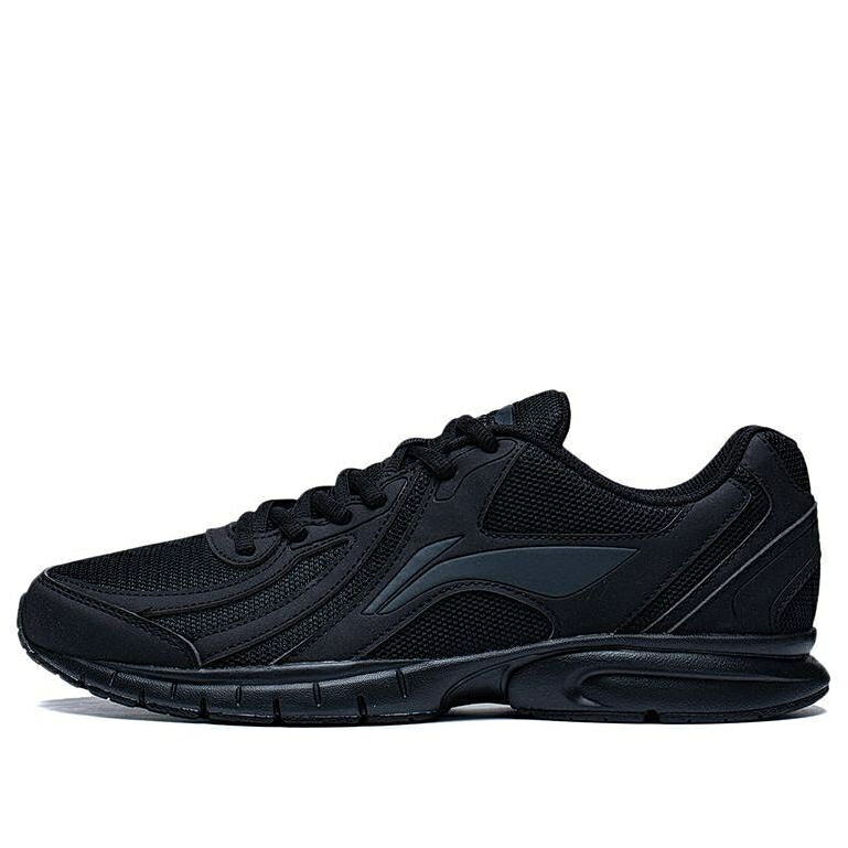 リーニン スニーカー 運動すること靴 黒いこと 黒いこと \u0027BLACK\u0027 スニーカー メンズ LI-NING ONE PIECE LIGHTWEIGHT RUNNING SHOES ARBS009-4 / BLACK