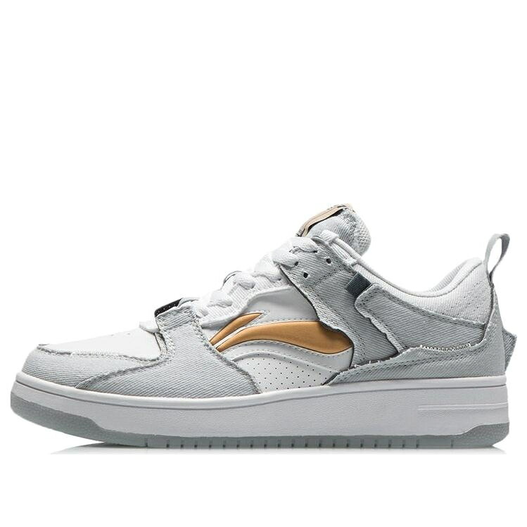 リーニン プロ 灰色 グレー 白色 ホワイト 'GREY WHITE' スニーカー メンズ LI-NING FAN LAYER PRO AGCR313-5 / GREY WHITE TAN