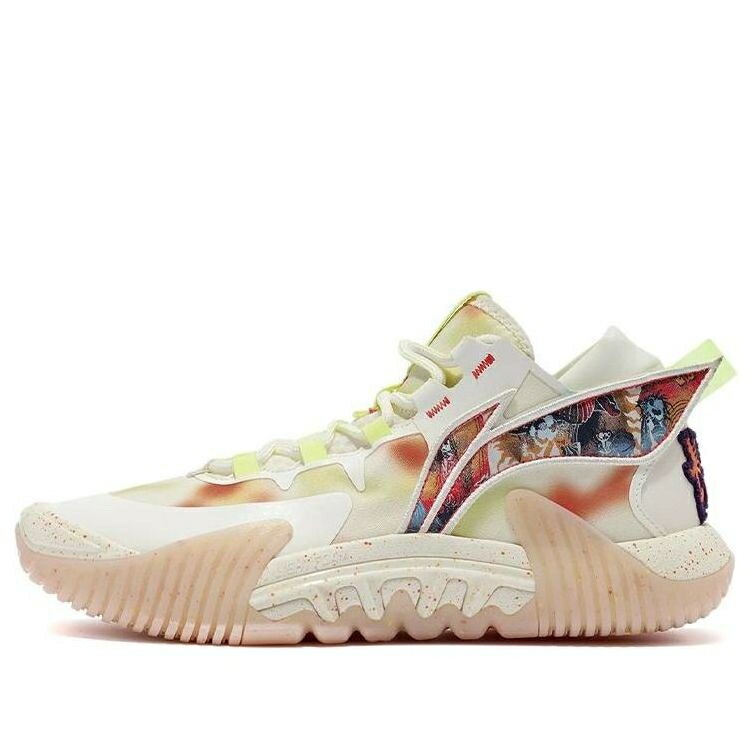 リーニン 白色 ホワイト 黄色 イエロー VANILLA WHITE スニーカー メンズ LI-NING BADFIVE 2 LOW ABFR005-11 / WHITE YELLOW