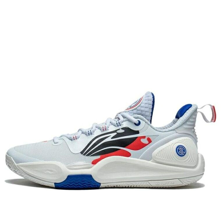 リーニン スピード 白色 ホワイト 青色 ブルー 橙 オレンジ 'WHITE BLUE' スニーカー メンズ LI-NING SPEED 9 ABPT001-4 / WHITE BLUE ORANGE|スニケス