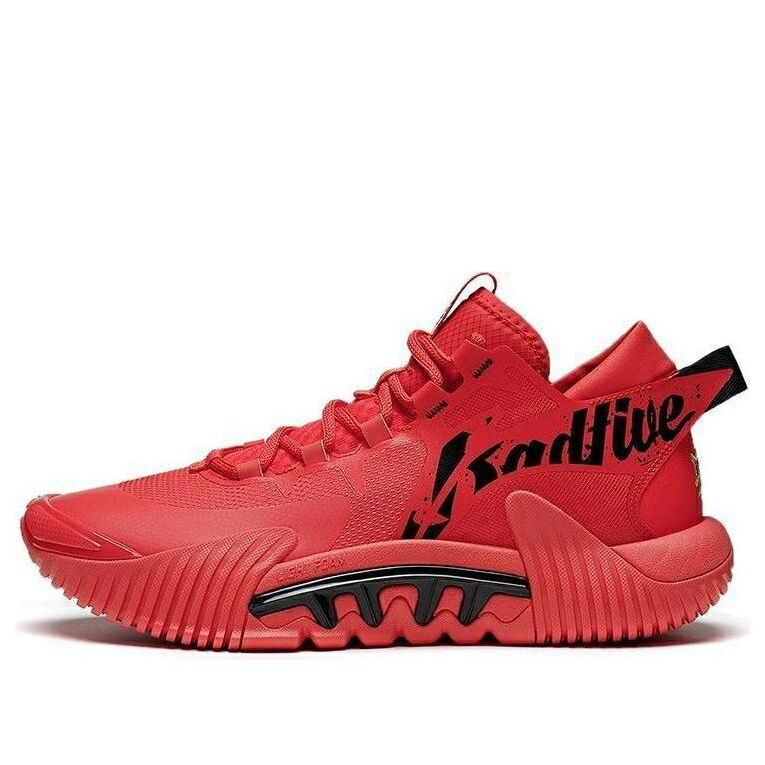 リーニン 赤 レッド 'RED BLACK' スニーカー メンズ LI-NING BAD FIVE 2 LOW ABFS003-18 / RED