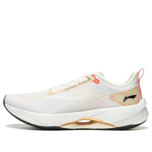 リーニン 白いこと 白いこと 薄墨色 薄墨色 橙 オレンジ色 \u0027GREY ORANGE\u0027 スニーカー レディース LI-NING (WMNS) SUPERLIGHT 21 WHITE ARBU002-49 / GREY WHITE ORANGE