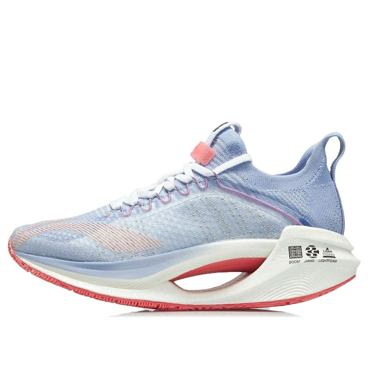 リーニン 紫 パープル 青色 ブルー 白色 ホワイト 赤 レッド 'BLUE WHITE' スニーカー レディース LI-NING (WMNS) ESSENTIAL PURPLE ARHR126-2 / BLUE PURPLE WHITE RED