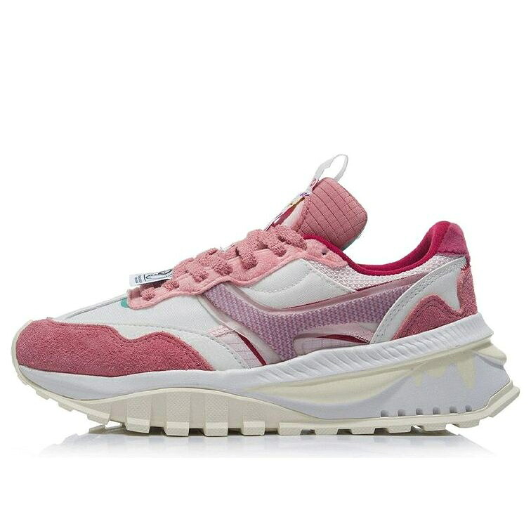リーニン 全ての存在 白いこと 白いこと サクラ色 \u0027LOTSO\u0027 スニーカー レディース LI-NING (WMNS) UNIVERSE X TOY STORY AGLR336-1 / WHITE PINK