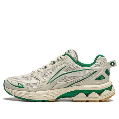 リーニン 白色 ホワイト パール 緑 グリーン 黄色 イエロー 2.0 'PEARL GREEN' スニーカー レディース LI-NING (WMNS) FUYAO WHITE ARXU002-5 / PEARL WHITE GREEN YELLOW