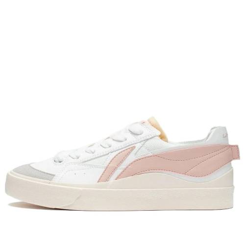 リーニン 滑る スニーカー 運動すること靴 白いこと 白いこと サクラ色 \u0027WHITE PINK\u0027 スニーカー レディース LI-NING (WMNS) FASHION SKATE SHOES AGCT162-2 / WHITE PINK