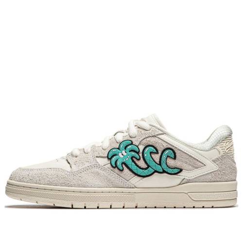 リーニン スニーカー 運動靴 ベージュ 緑 グリーン 'BEIGE GREEN' スニーカー メンズ LI-NING X STEVEN HARRINGTON WEIWU PROS SHOES AEPT021-1 / BEIGE GREEN