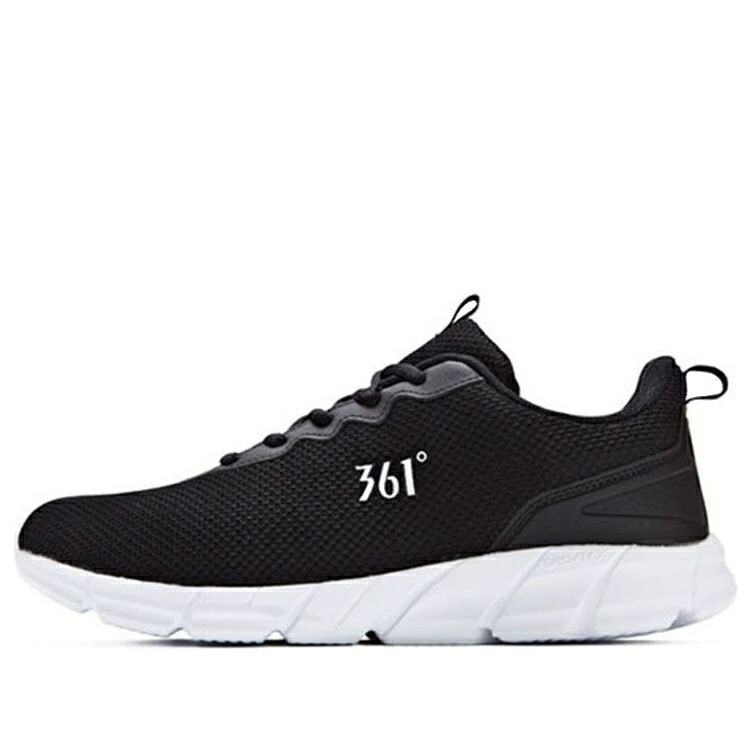 心地よい スニーカー 運動すること靴 黒いこと 黒いこと 白いこと 白いこと \u0027BLACK WHITE\u0027 スニーカー メンズ 361 DEGREES 361 DEGREES CASUAL RUNNING SHOES 671832280-3 / BLACK WHITE