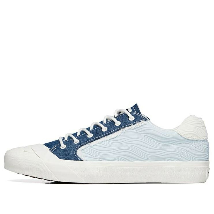 シリーズ 白色 ホワイト 青色 ブルー 'WHITE BLUE' スニーカー メンズ ANTA LIFE SERIES SNEAKERS CANVAS LOW 112228077S-5 / WHITE BLUE